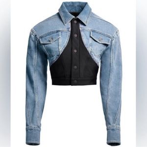 Defined waist Jean Jacket Size S // Mugler x HM